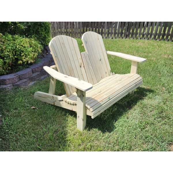 Adirondack bench right side view