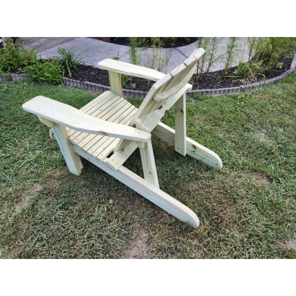 Adirondack wood chair left-back view